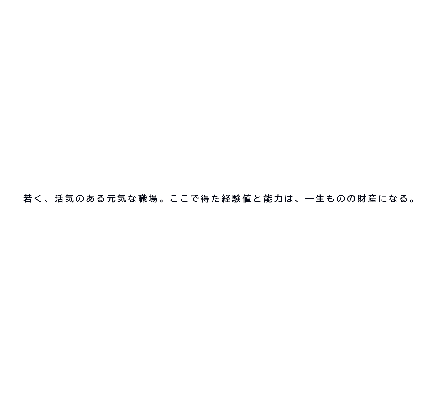 若く、活気のある元気な職場。ここで得た経験値と能力は、一生ものの財産になる。真面目でやる気のある方募集。現場作業員（鳶職）正社員 新卒・中途